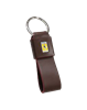 Picture of Ferrari Emblem Leather Strap Shaped Keyring(Brown)