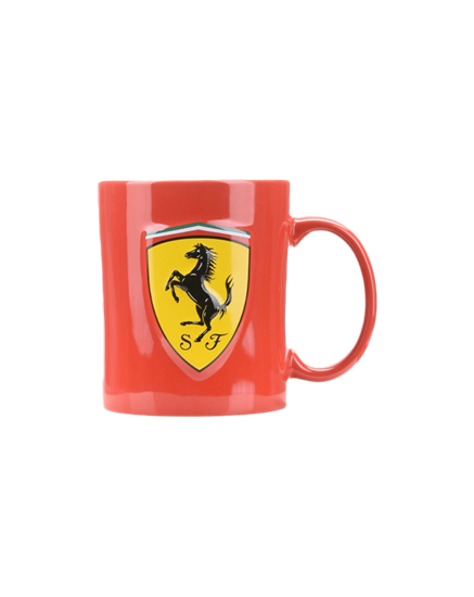 Picture of Ferrari Ceramic Mug With 3D Ferrari Shield Red Color