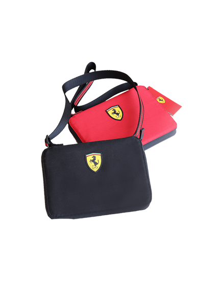 Picture of Ferrari Techno Icon Zippered Pouch Red Color