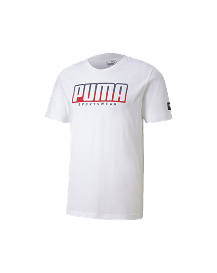 Picture of ATHLETICS Tee Big Logo Puma Wh