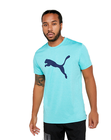 Picture of PUMA Heather Cat Tee Blue Turq