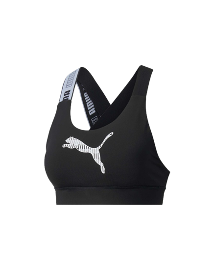 Picture of Mid Impact Feel it Bra Puma Black