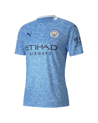 Picture of MCFC HOME Shirt Replica SS with Sponsor