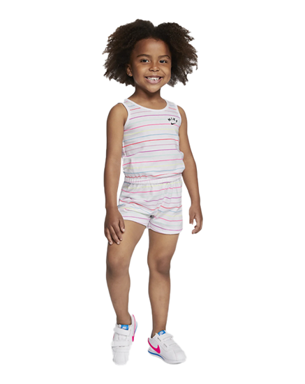 Picture of NKG NIKE GIRLS STRIP AOP ROMPR