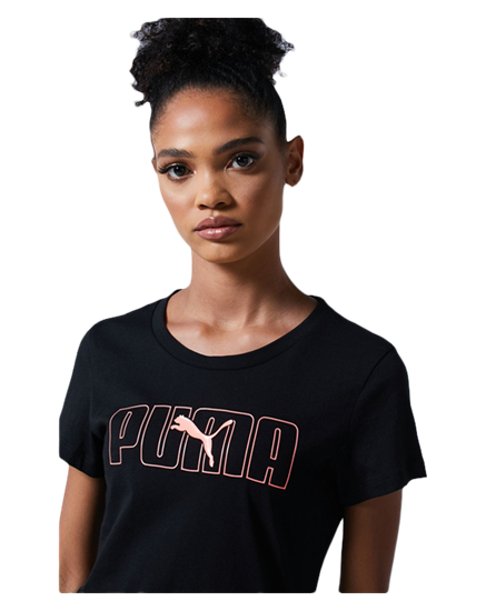 Picture of Rebel Graphic Tee Puma Black-Nrgy Peach