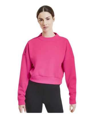 Picture of Train Zip Crew Sweatshirt Luminous Pink