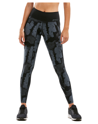 Picture of 2XU Women's  Mid-Rise Pocket Compression Tights