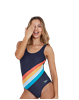 Picture of Speedo Women's Summer Stripe Placement U-Back 1 Piece Swimsuit