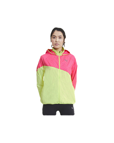 Picture of Run Graphic Hooded Jacket Fizz