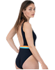 Picture of Speedo Women's Summer Stripe Belted Deep U-Back Swimsuit