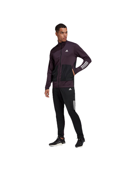 adidas fabric mix tracksuit