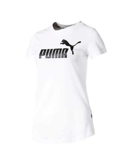 Picture of Womens Big Logo Tee Puma White