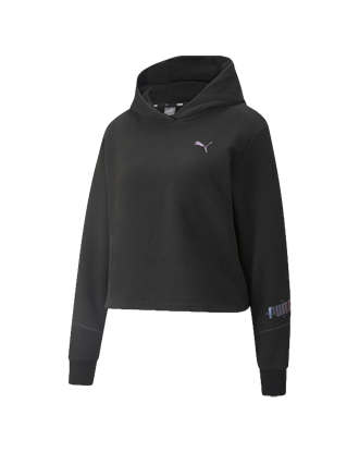 Picture of CYBER Cropped Hoodie Puma Blac