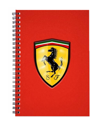 Picture of Ferrari Logo Spiral Notebook